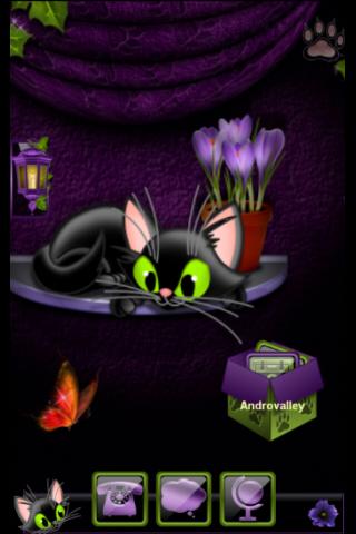 TSF Shell Theme Black Kitty