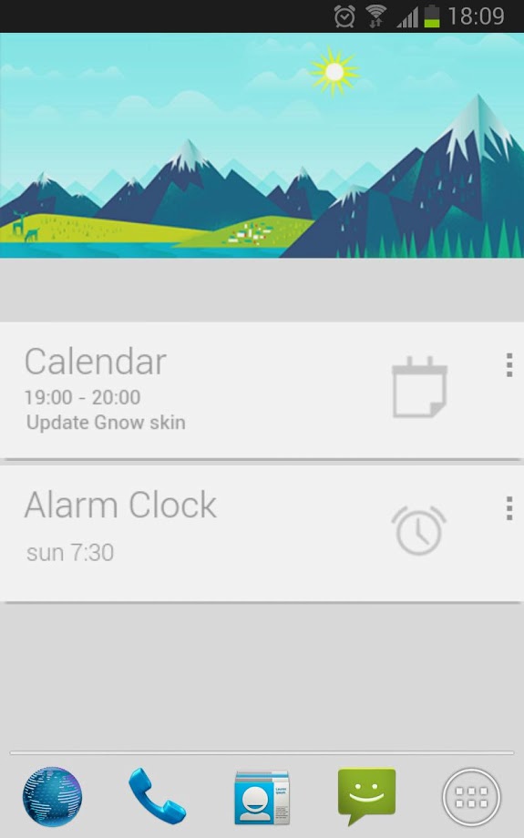 Google Now Cards UCCW skin