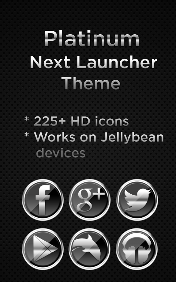 Next Launcher Platinum Theme