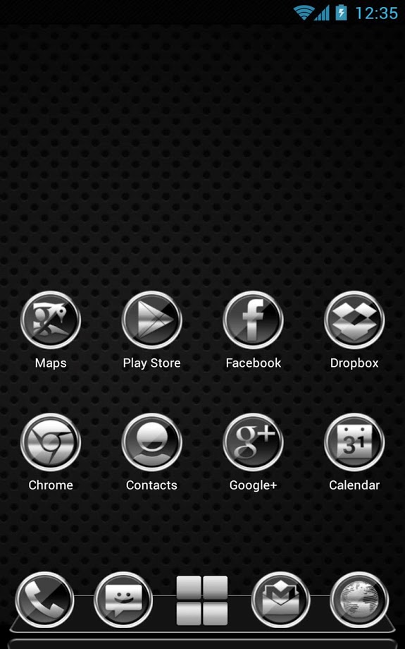 Next Launcher Platinum Theme