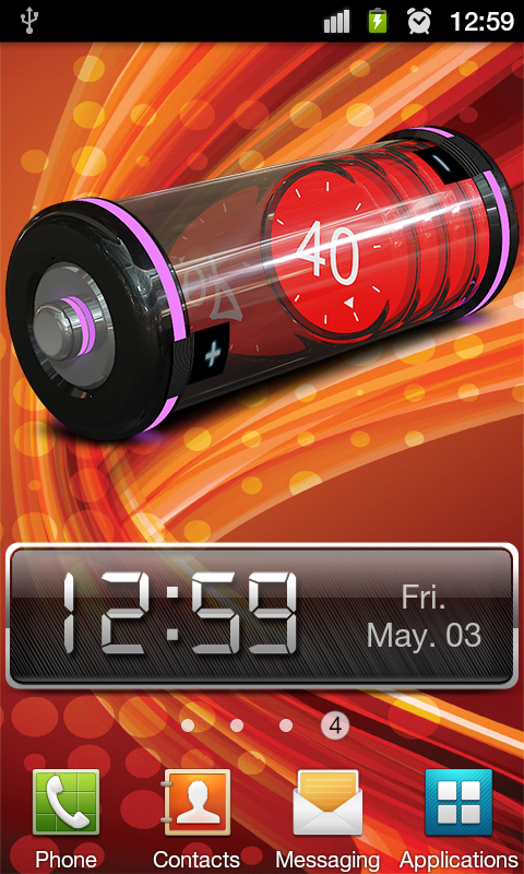 3D Design Battery Widget R2