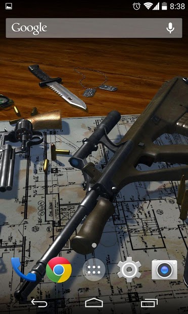 3D Guns Live Wallpaper