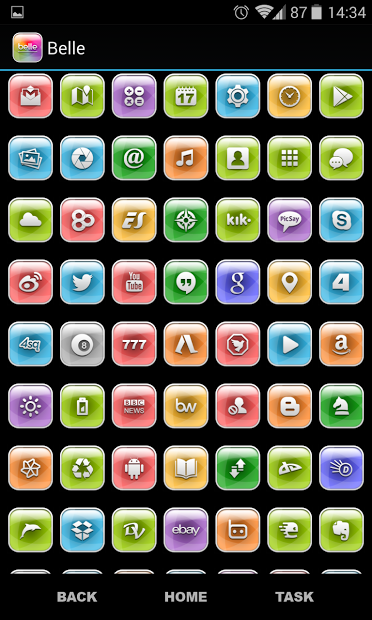 Belle Multi Launcher Theme