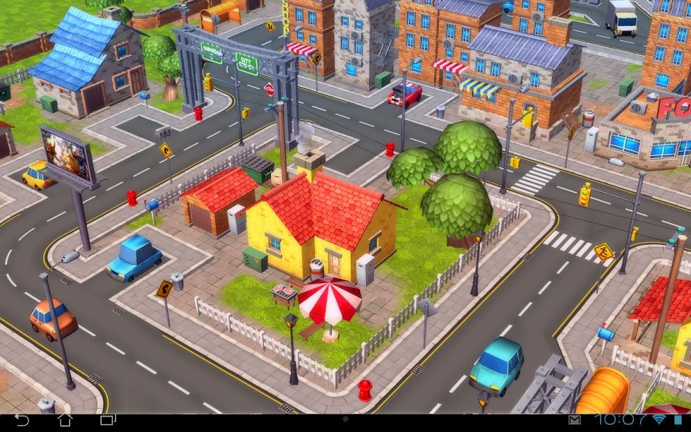 Cartoon City 3D live wallpaper