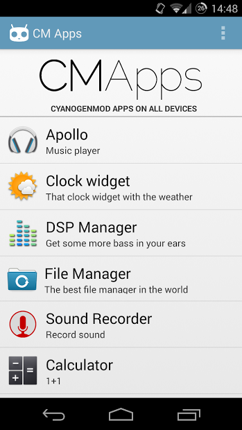 CM Apps - CyanogenMod apps
