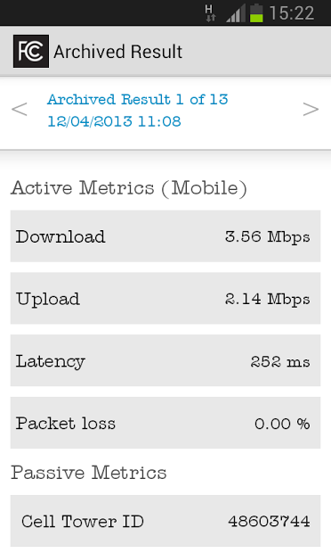 FCC Speed Test