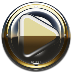 Gold Deluxe HD Poweramp skin 1.40