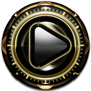 Gold Glow Magic Poweramp skin 1.40