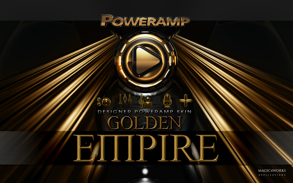 Golden Empire HD Poweramp skin