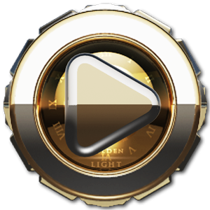 Golden Light Poweramp skin 1.40