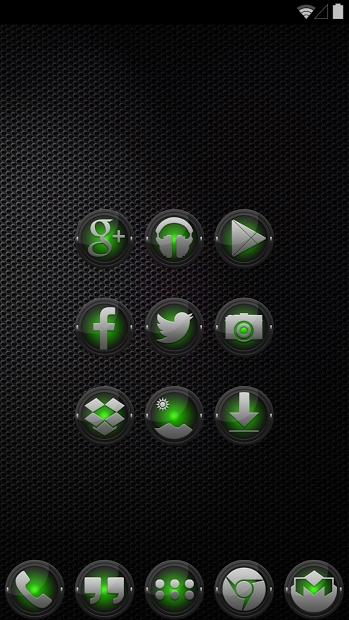 Icon Pack - Black and Green