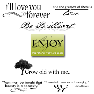 Inspirational Wall Word Decor 1.00