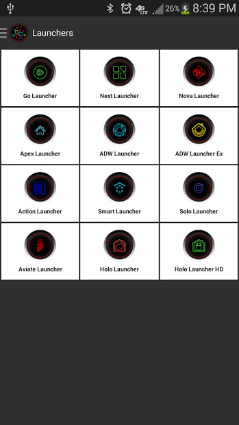 Neon Multi-Launcher Icon Pack