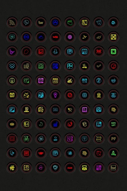 Neon Multi-Launcher Icon Pack