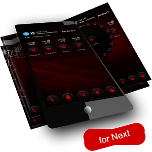Next Launcher Theme RubberRed 1.1