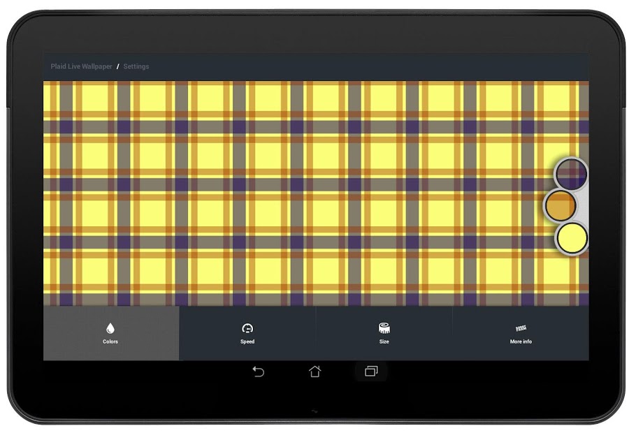 Plaid Live Wallpaper