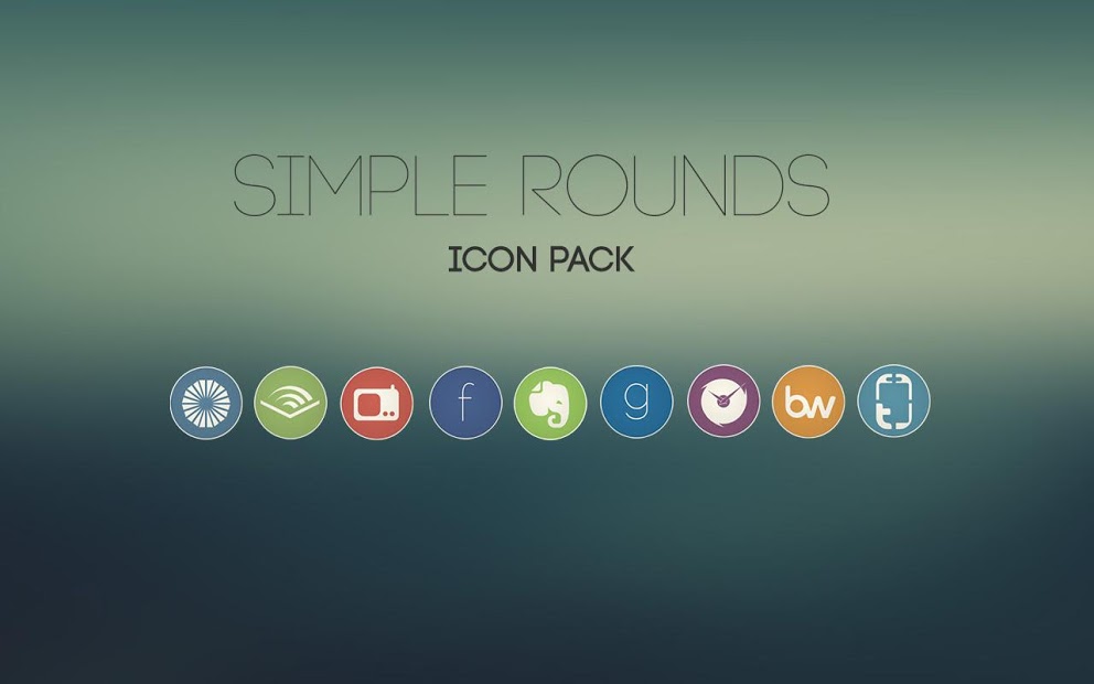 Simple Rounds - Flat Icon Pack