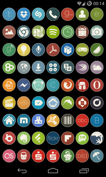 Simple Rounds - Flat Icon Pack