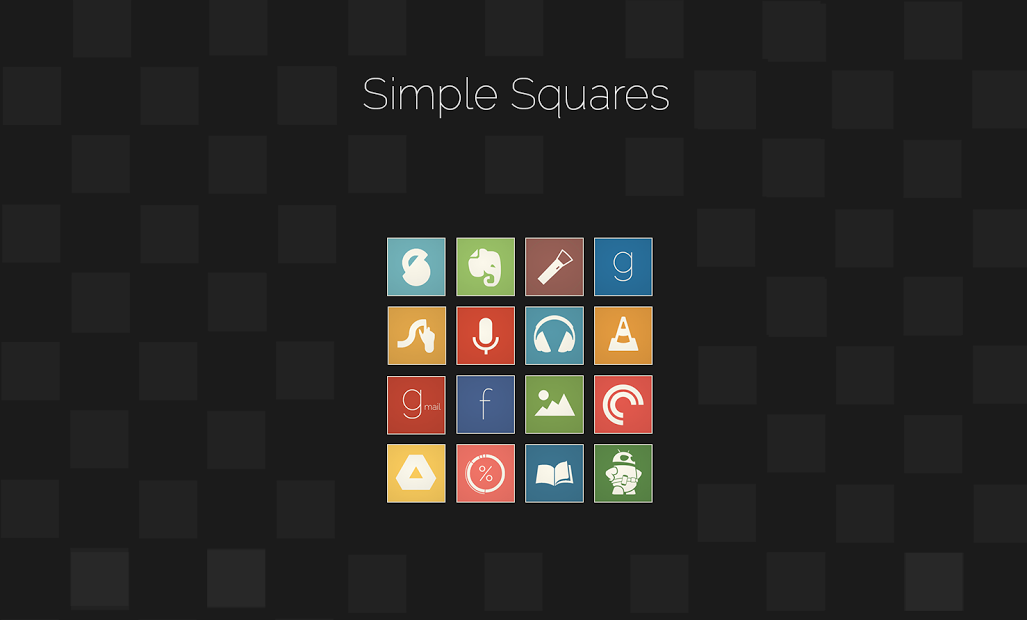 Simple Squares - Icon Pack