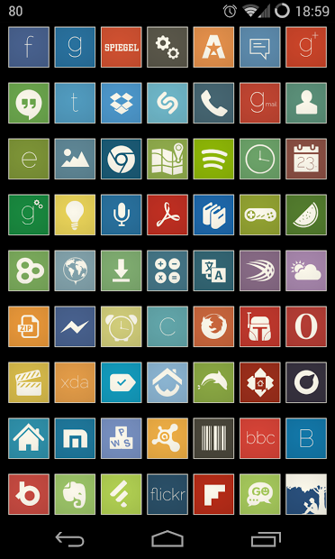 Simple Squares - Icon Pack