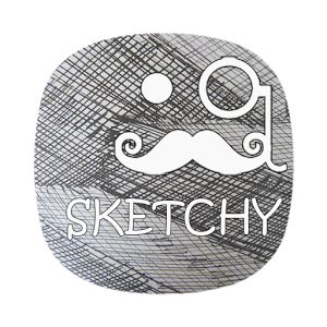 SKETCHY ICONS APEX/NOVA/ADW/GO 100