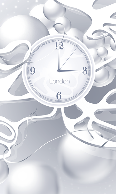 White clock live wallpaper HD