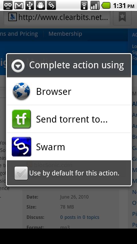 Swarm Torrent Client