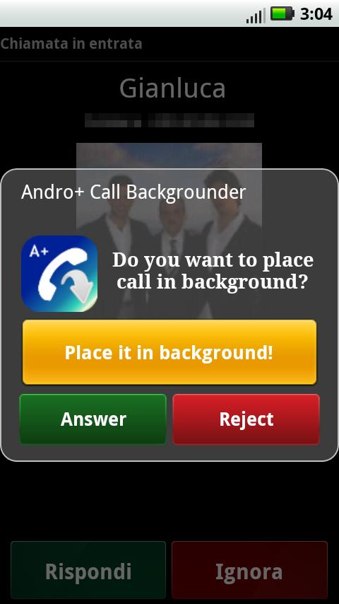 Andro+ Call Backgrounder