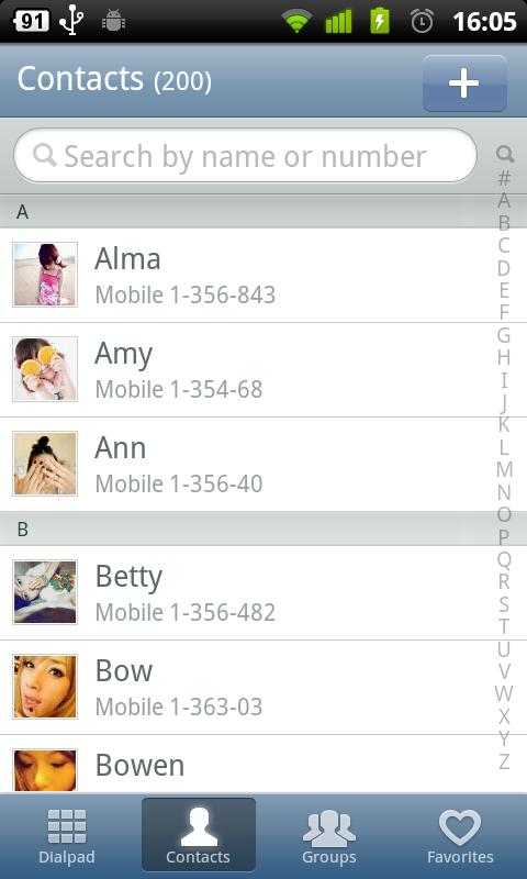 GO Contacts iPhone Theme