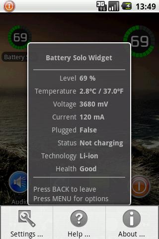 Battery Solo Widget Pro