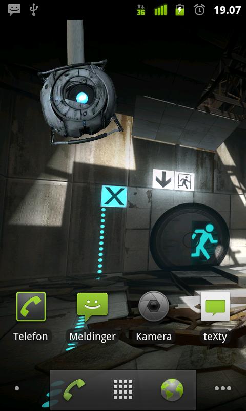 android portal 2 wallpaper