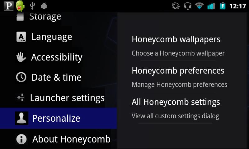 Honeycomb Launcher beta