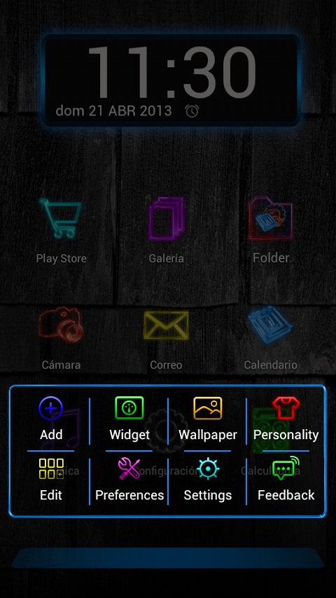 Next Launcher Theme GlowColors