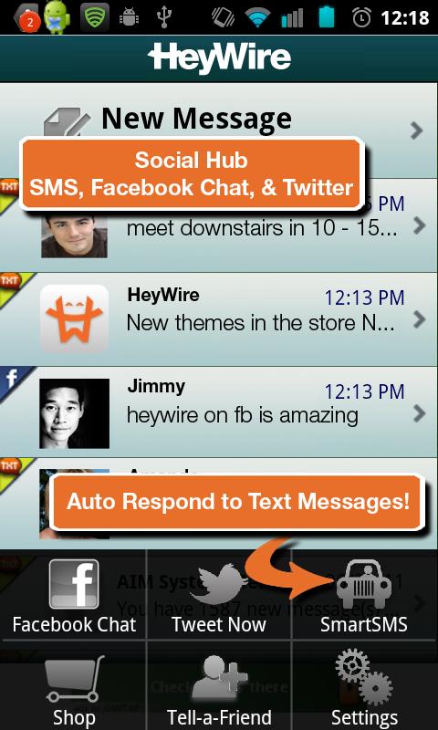 HeyWire FREE Texting