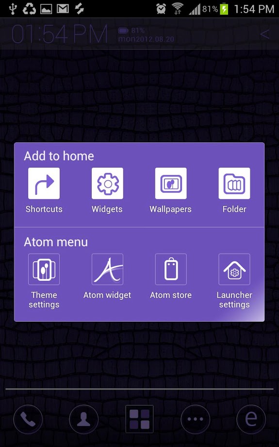 Royal Purple Atom theme