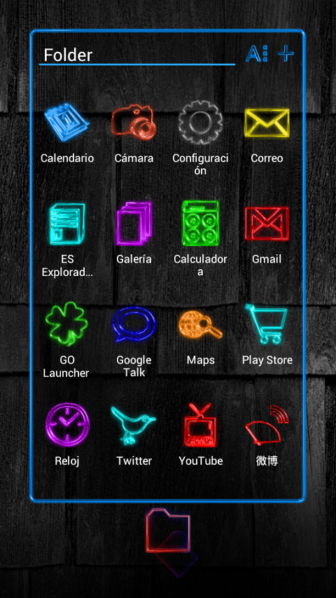 Next Launcher Theme GlowColors