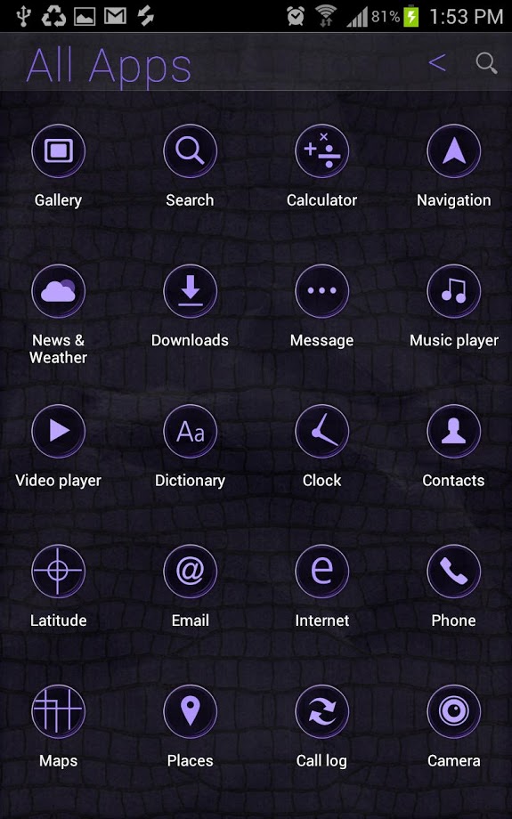 Royal Purple Atom theme