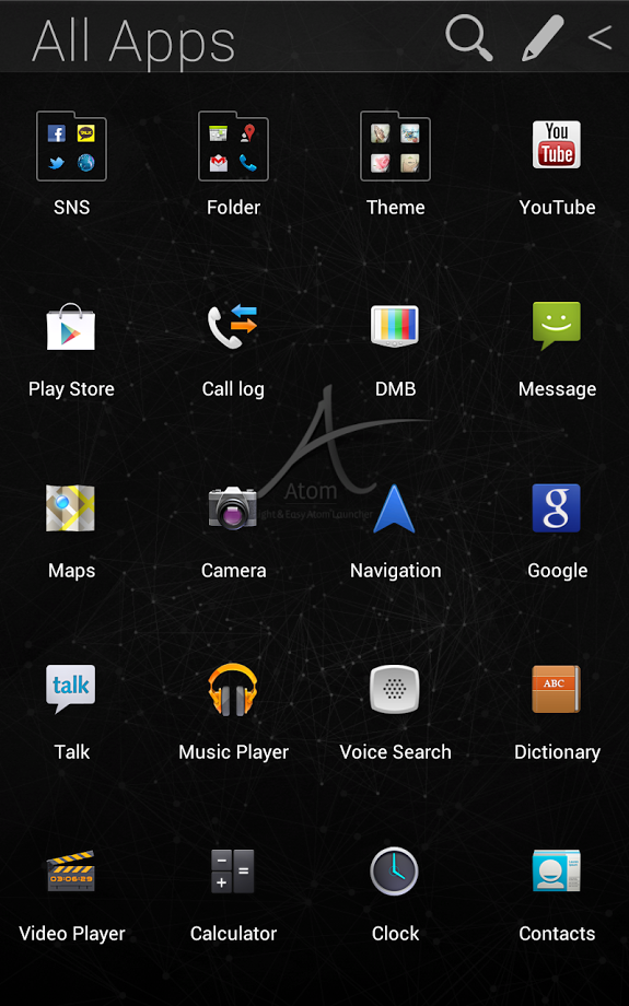 Space Atom theme