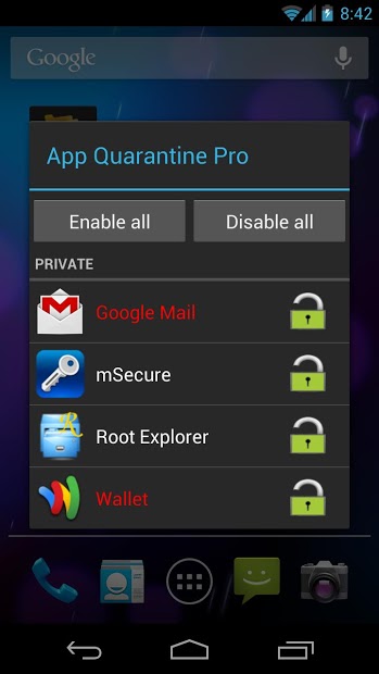 App Quarantine Pro ROOT/FREEZE