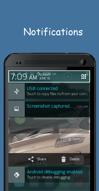 Aqua Blue CM11 theme