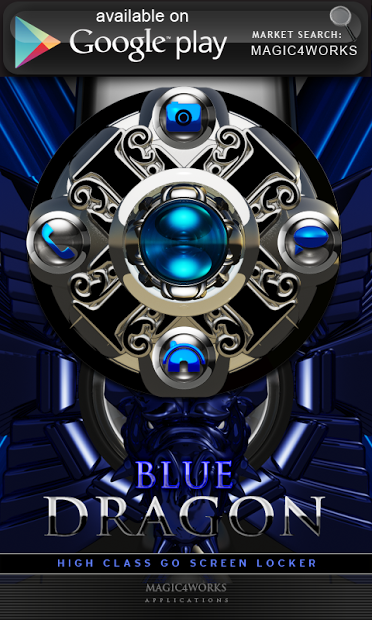 Download blue dragon laser clock 2.40 APK For Android