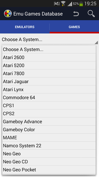 Emulator Games Database