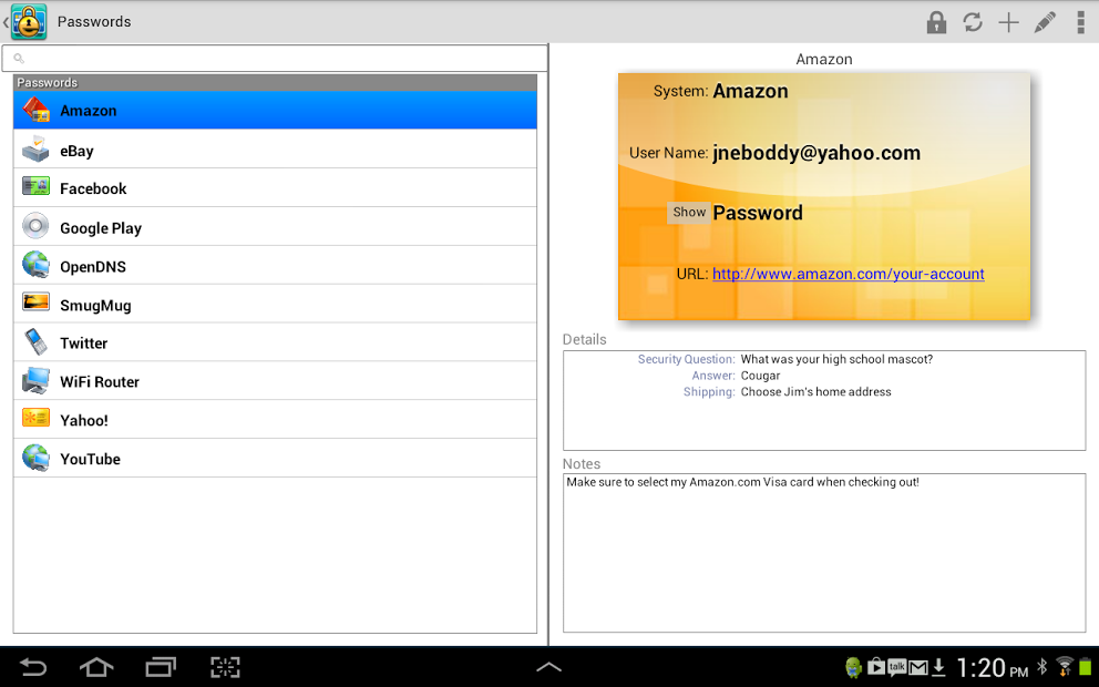 eWallet - Password Manager