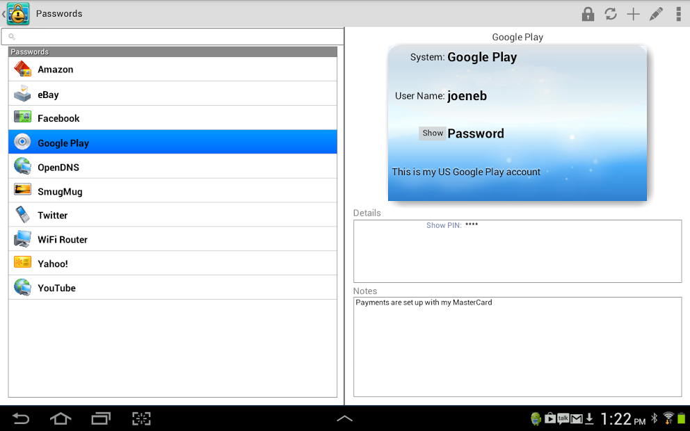 eWallet - Password Manager