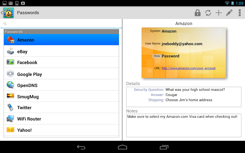eWallet - Password Manager