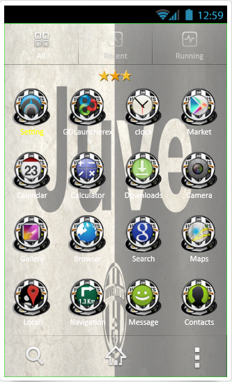 FC Juventus Go Launcher Theme