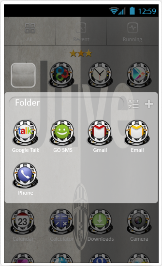 FC Juventus Go Launcher Theme