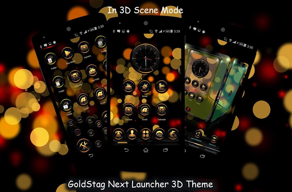 GoldStag Next Launcher Theme3D