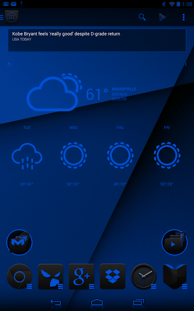 JB Extreme Theme Blue CM11