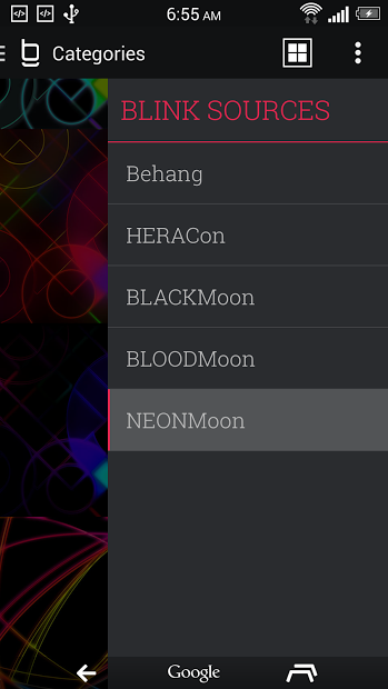 Neon Moonshine Launcher Theme